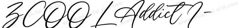 ZCOOL Addict I字体转换